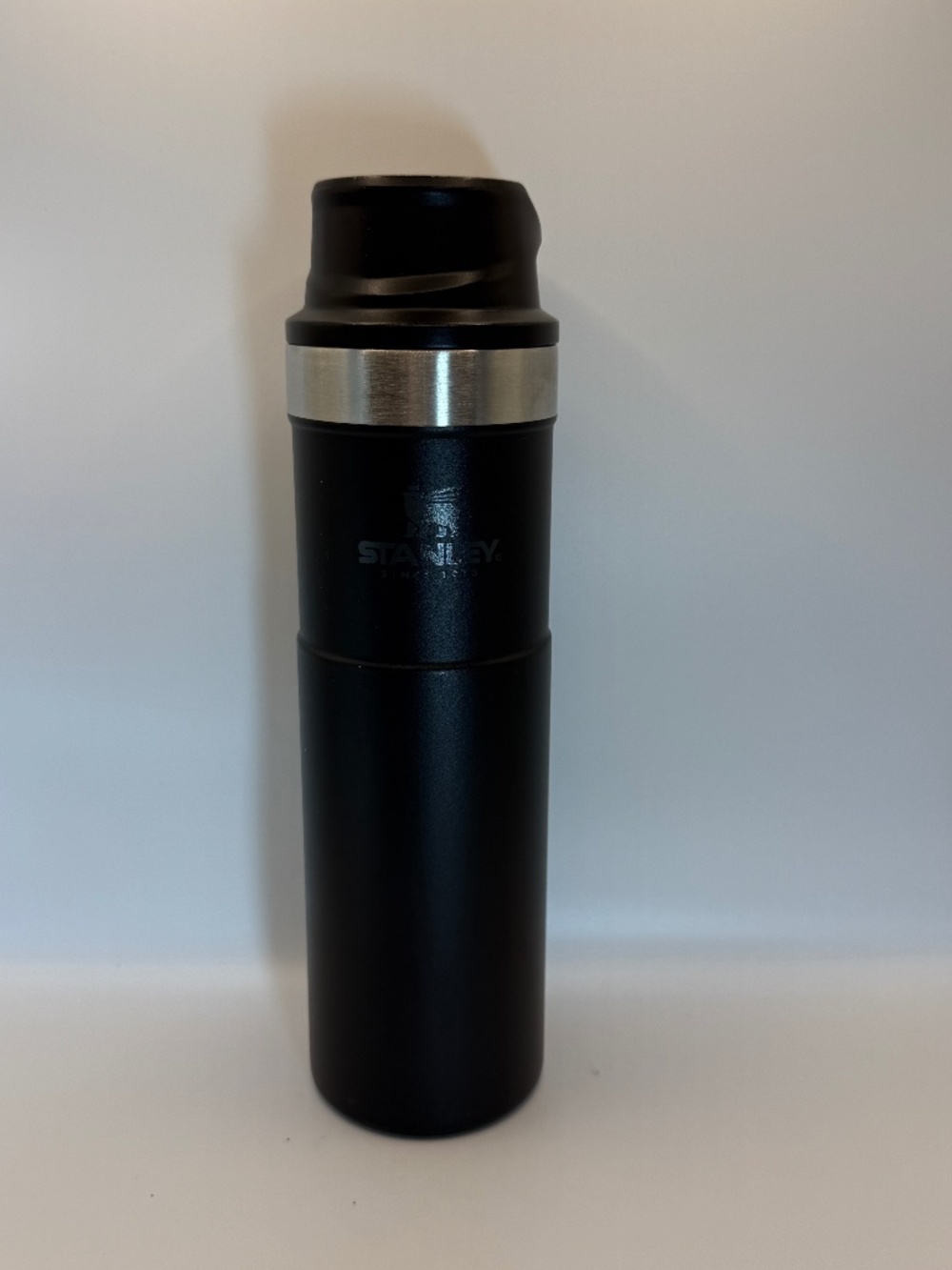 Stanley Trigger Action Travel Mug 20oz Matte Black Insulated Coffee Tumbler